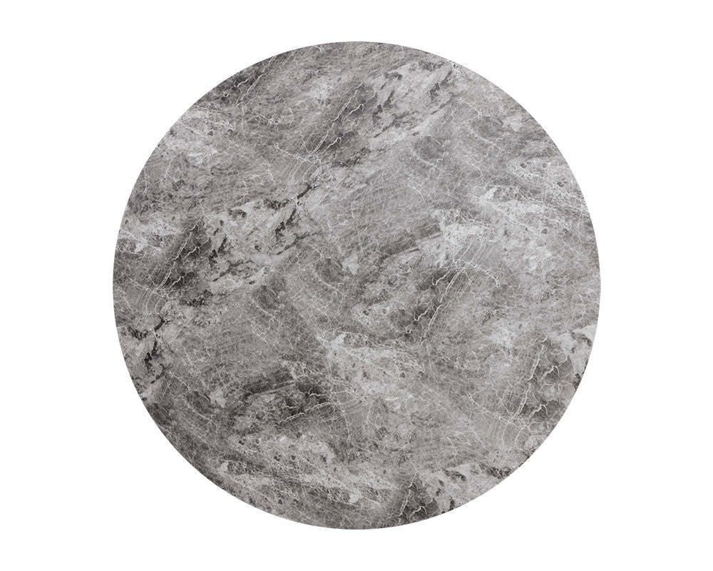 Shelburne Bar Table - Marble Look - Grey