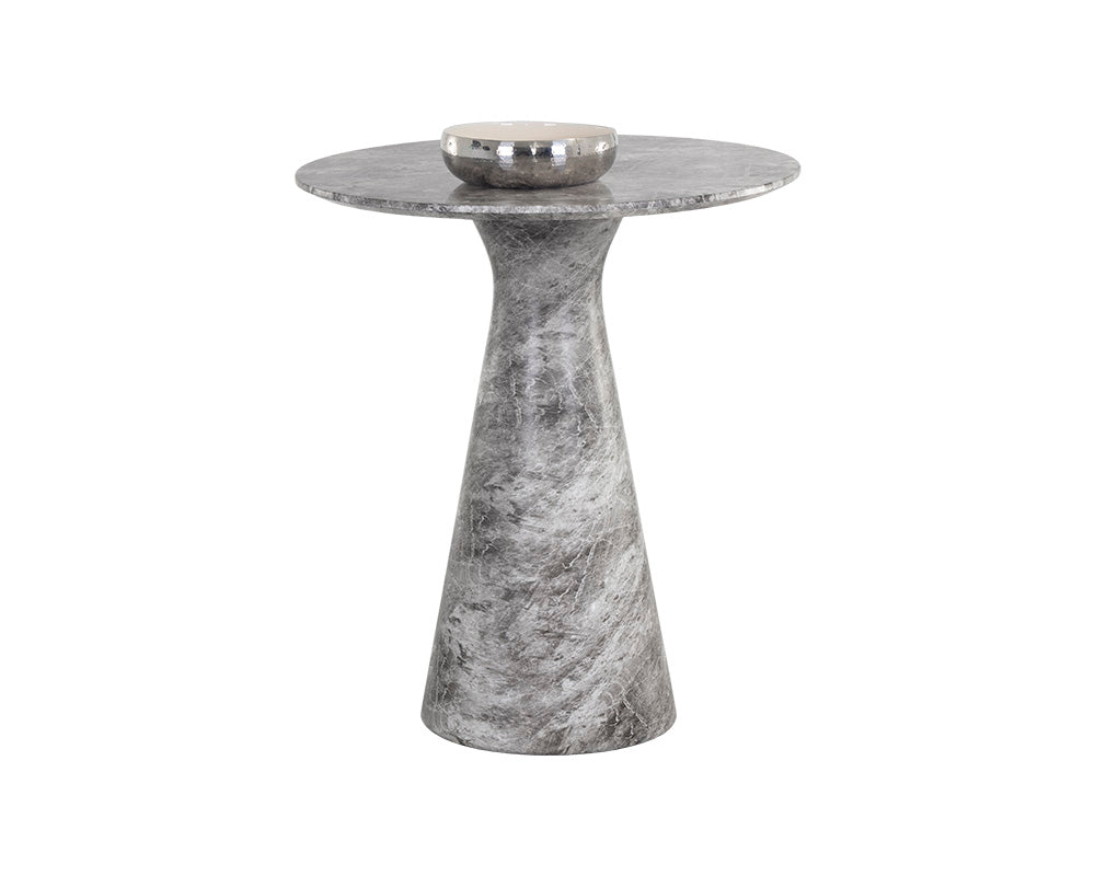 Shelburne Counter Table - Marble Look - Grey