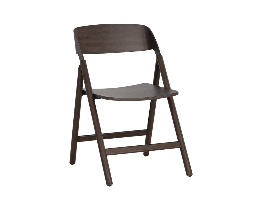 Ronny Folding Dining Chair - Walnut