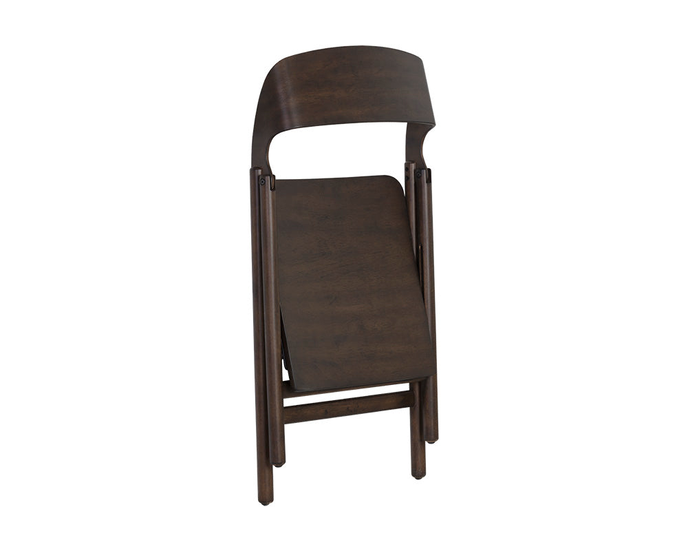 Ronny Folding Dining Chair - Walnut