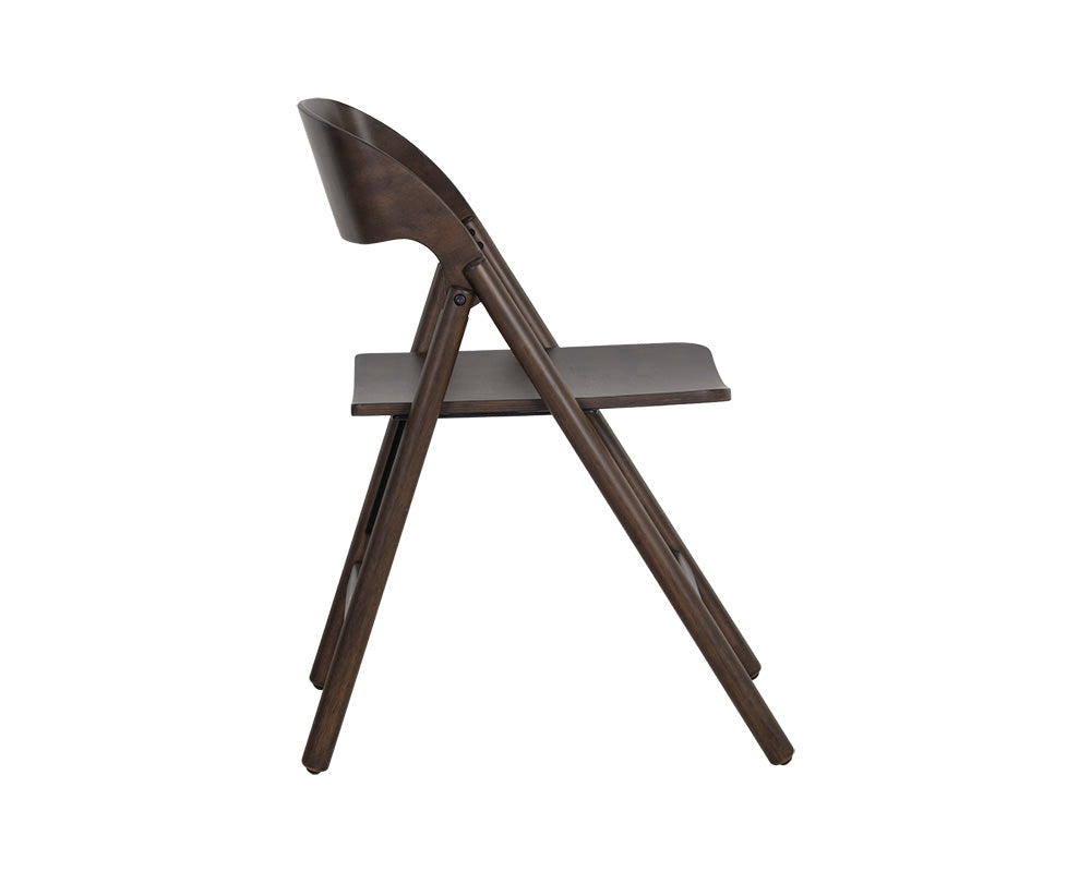 Ronny Folding Dining Chair - Walnut