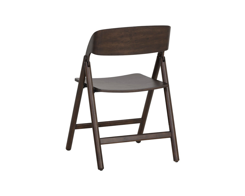 Ronny Folding Dining Chair - Walnut
