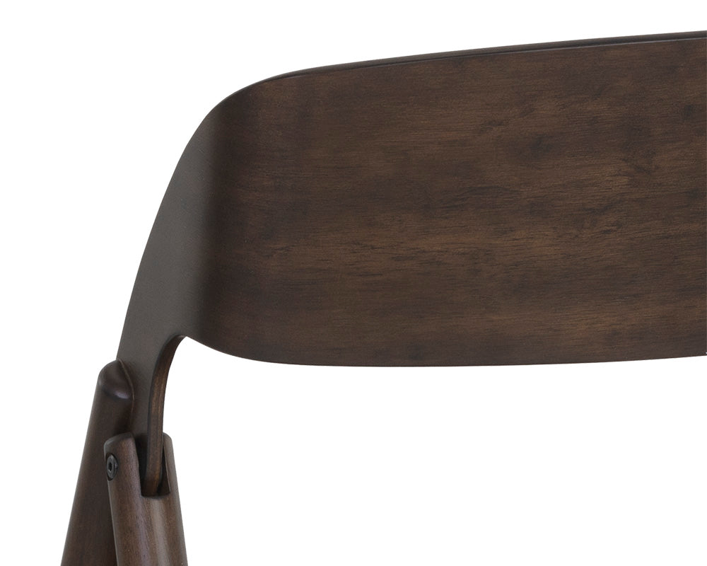 Ronny Folding Dining Chair - Walnut