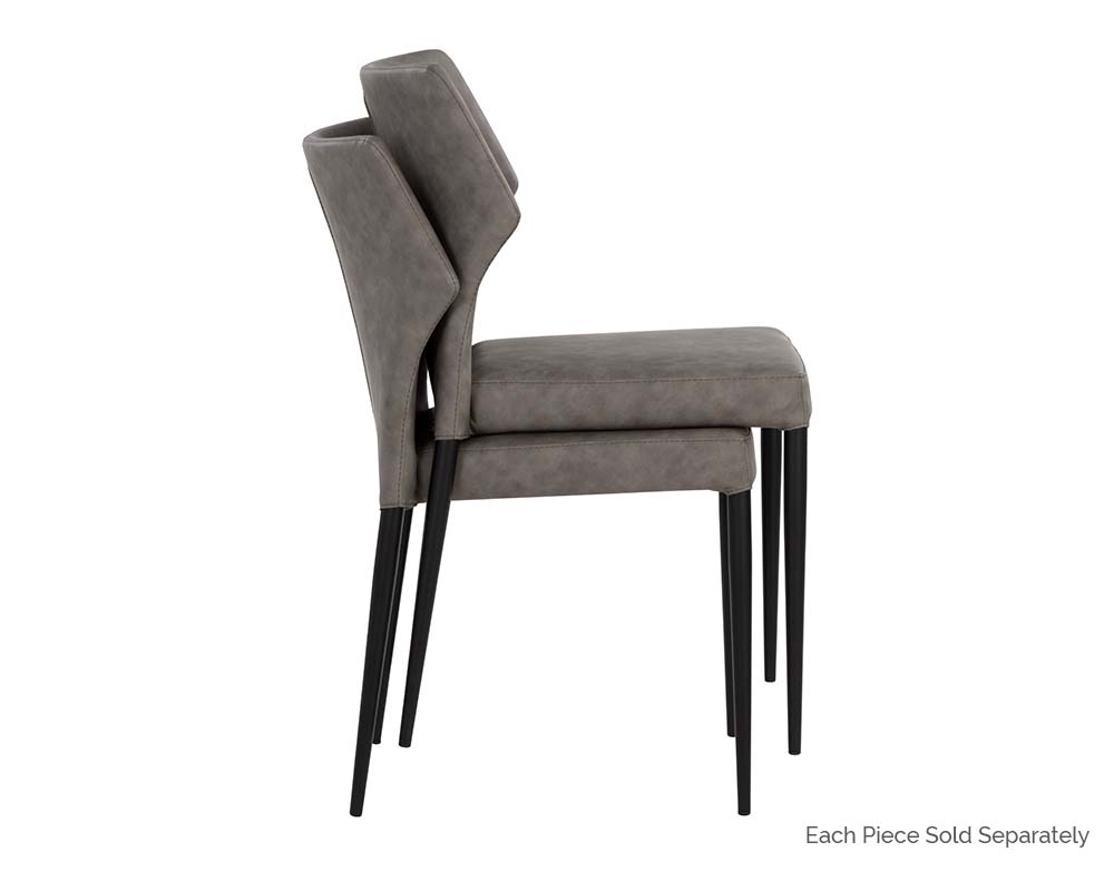 James Stackable Dining Chair - Bounce Smoke