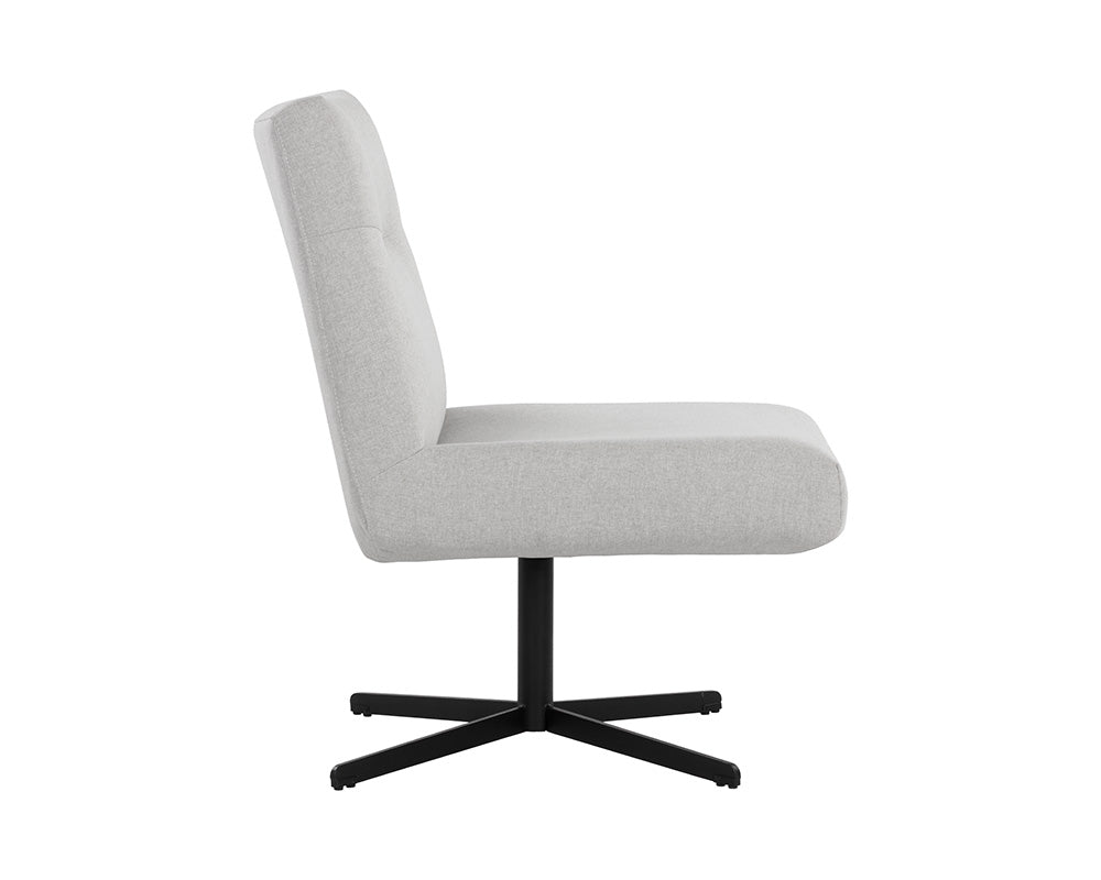 Karson Swivel Lounge Chair - Light Grey