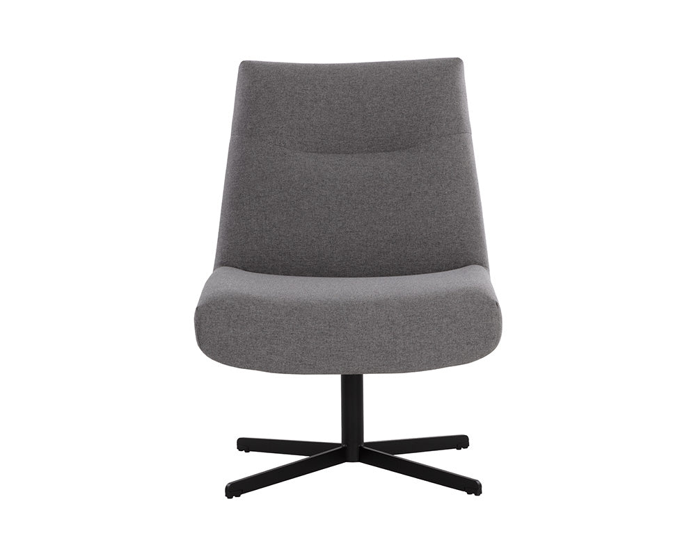 Karson Swivel Lounge Chair - Charcoal Grey