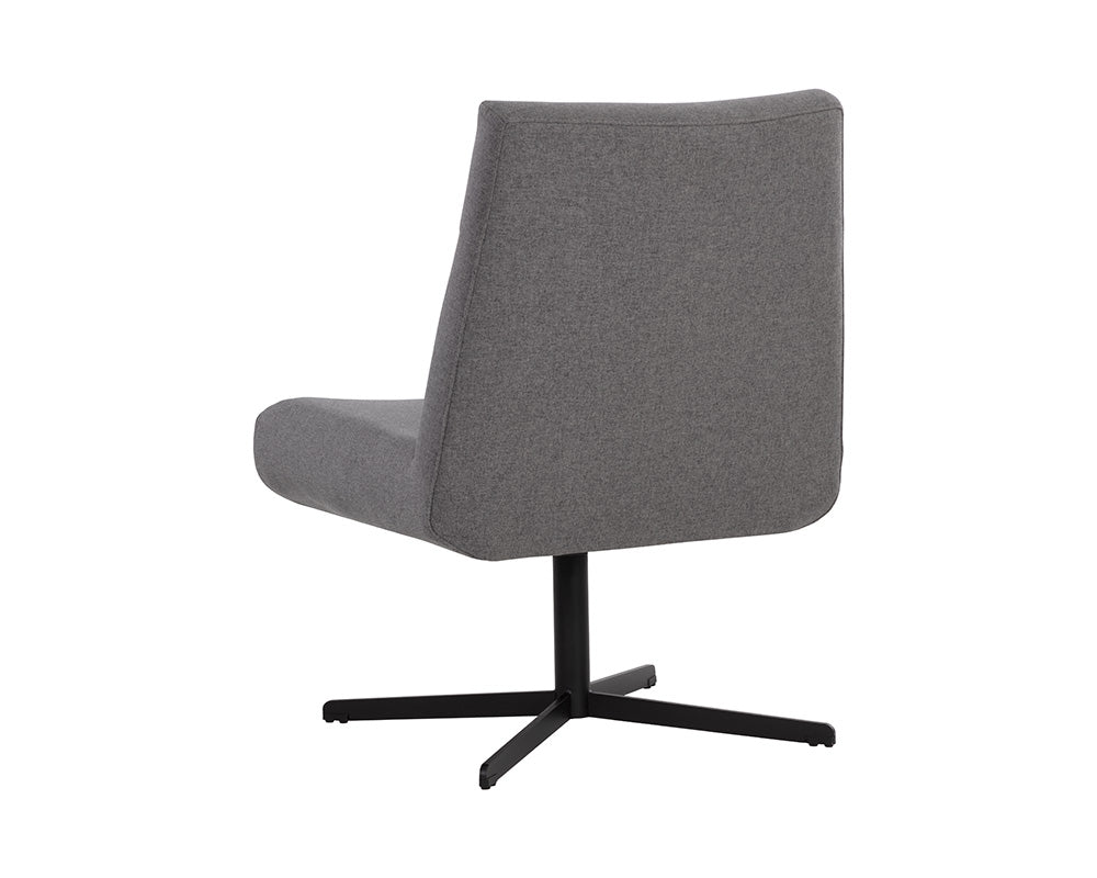 Karson Swivel Lounge Chair - Charcoal Grey
