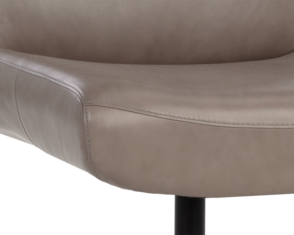 Karson Swivel Lounge Chair - Alpine Grey Leather