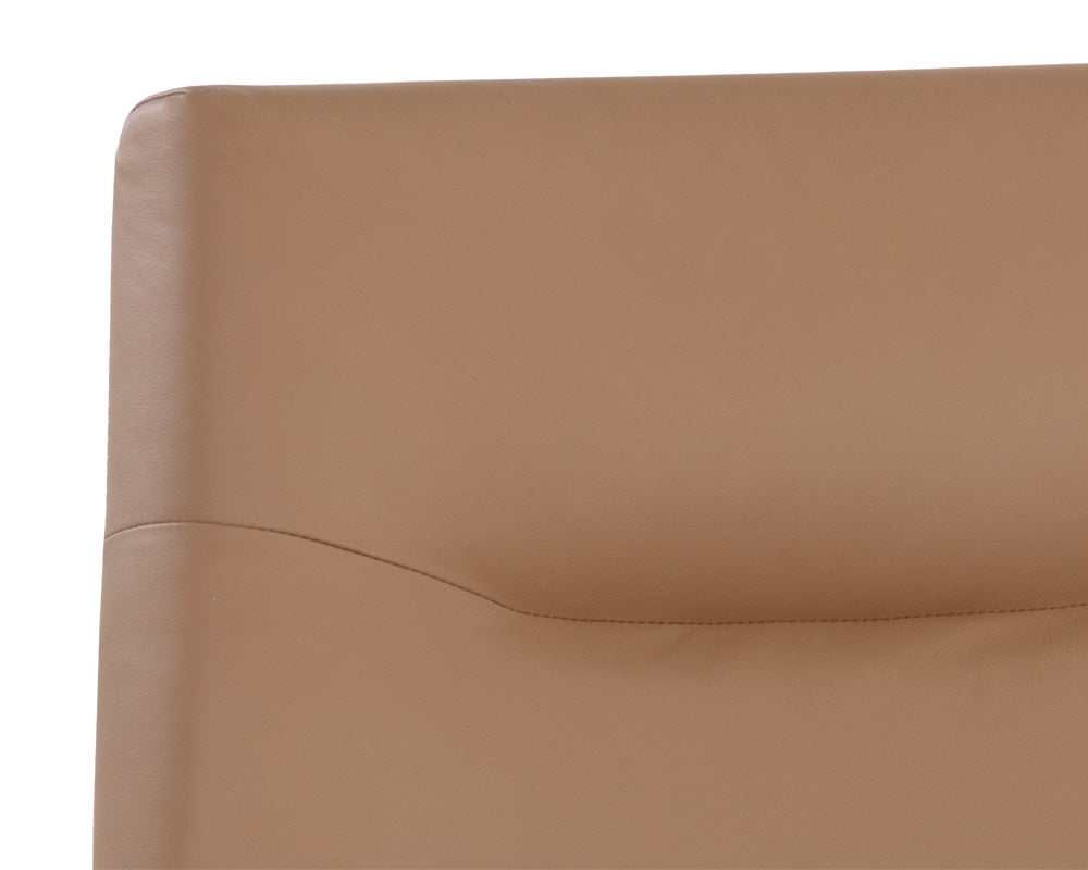 Karson Swivel Lounge Chair - Linea Wood Leather