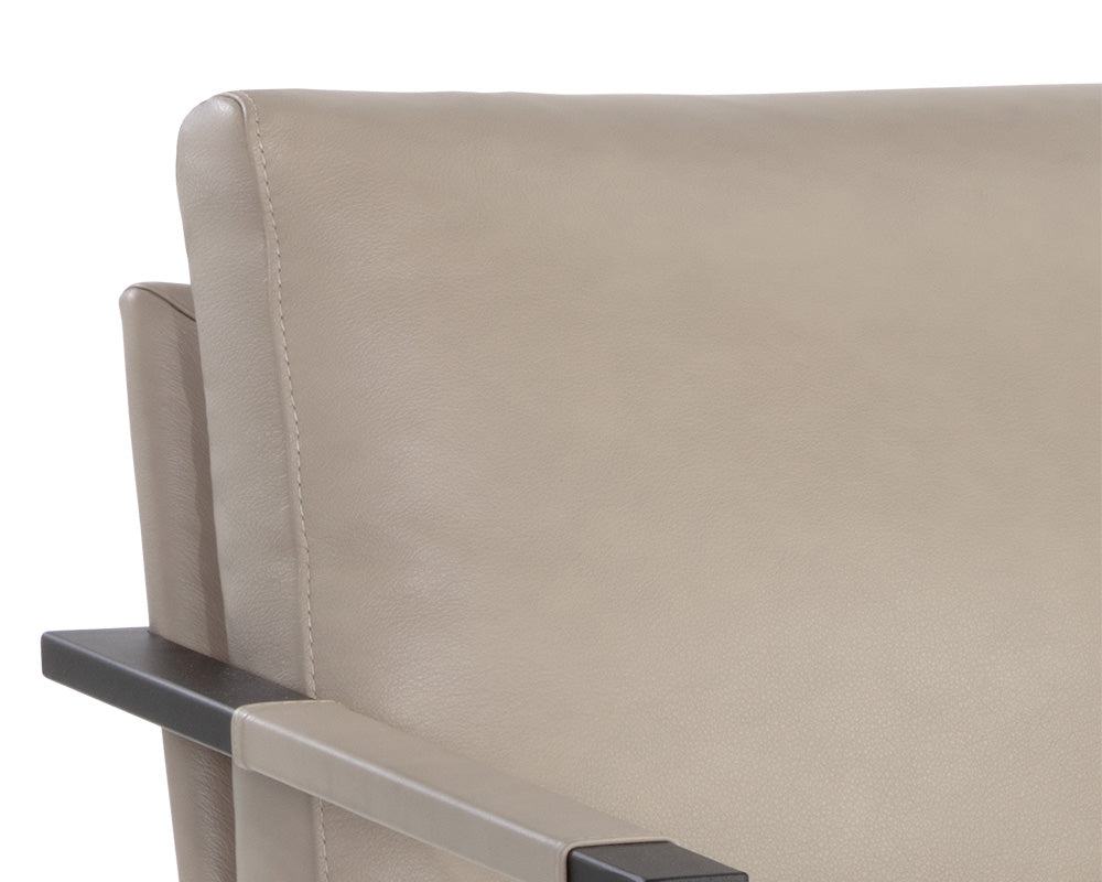 Randy Swivel Lounge Chair - Alpine Beige Leather