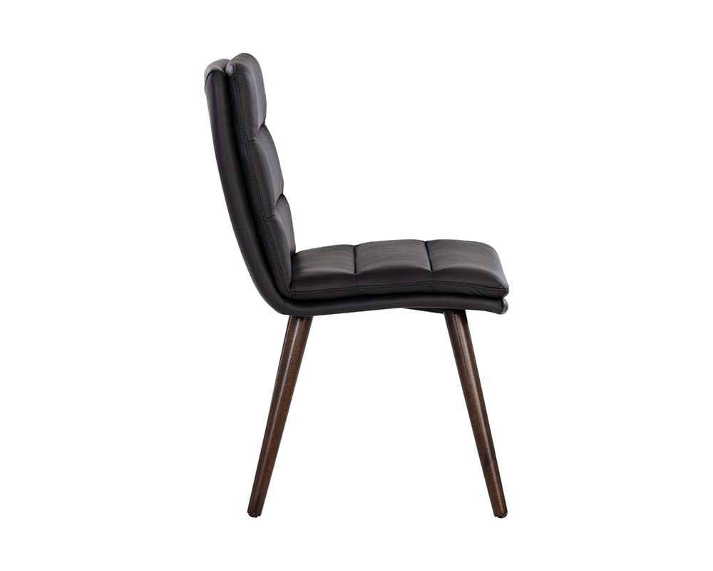 Zelia Dining Chair - Linea Black Leather