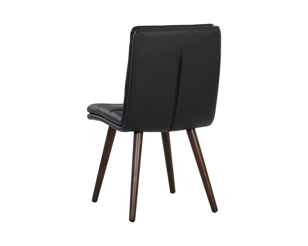 Zelia Dining Chair - Linea Black Leather