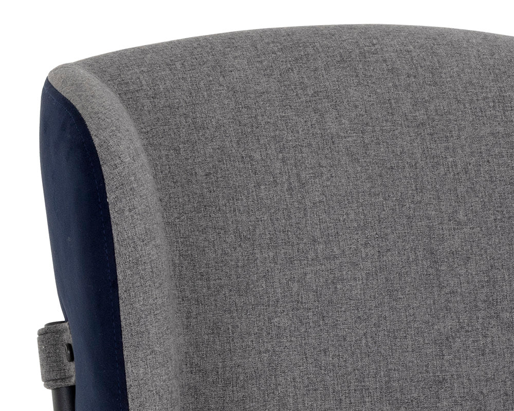 Pearce Counter Stool - Dark Grey / Abbington Navy