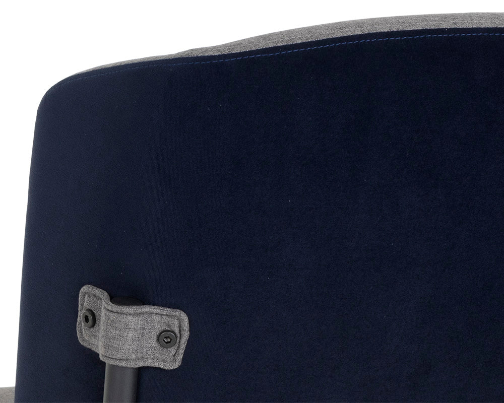 Pearce Counter Stool - Dark Grey / Abbington Navy