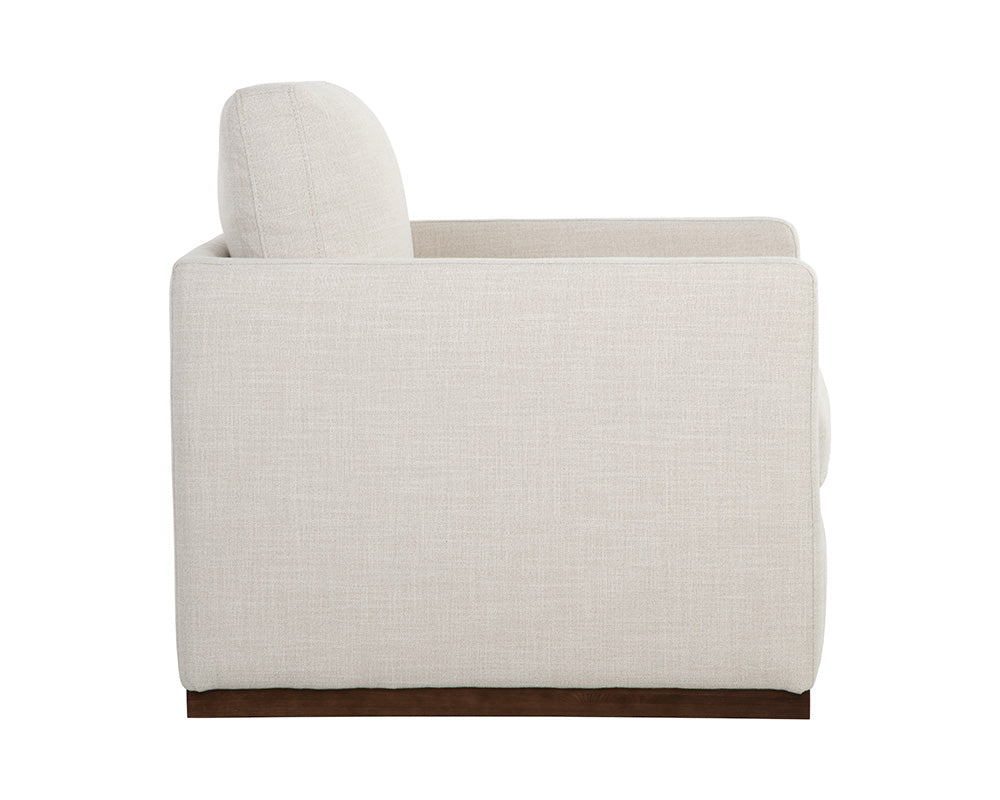 Portman Swivel Lounge Chair - Effie Linen