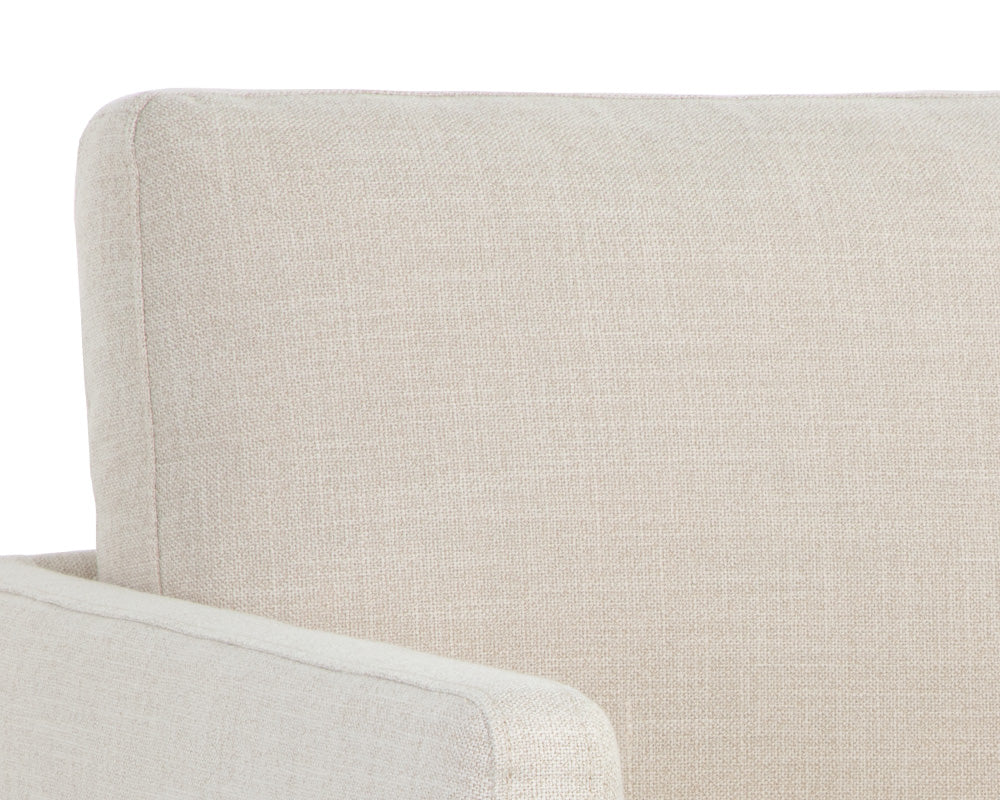 Portman Swivel Lounge Chair - Effie Linen