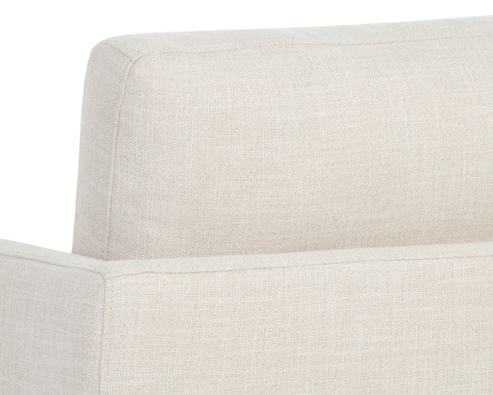 Portman Swivel Lounge Chair - Effie Linen