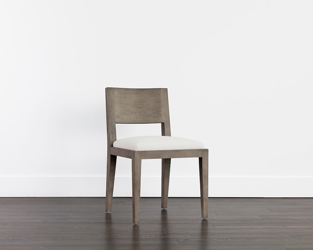 Francis Dining Chair - Ash Grey - Linoso Ivory