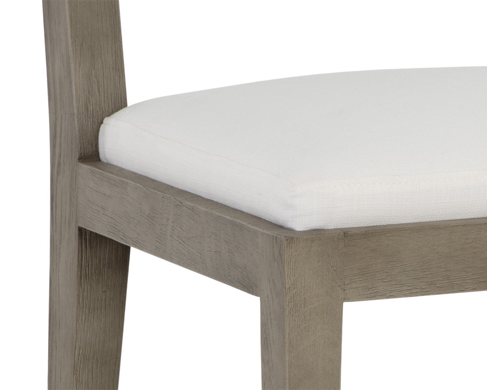 Francis Dining Chair - Ash Grey - Linoso Ivory