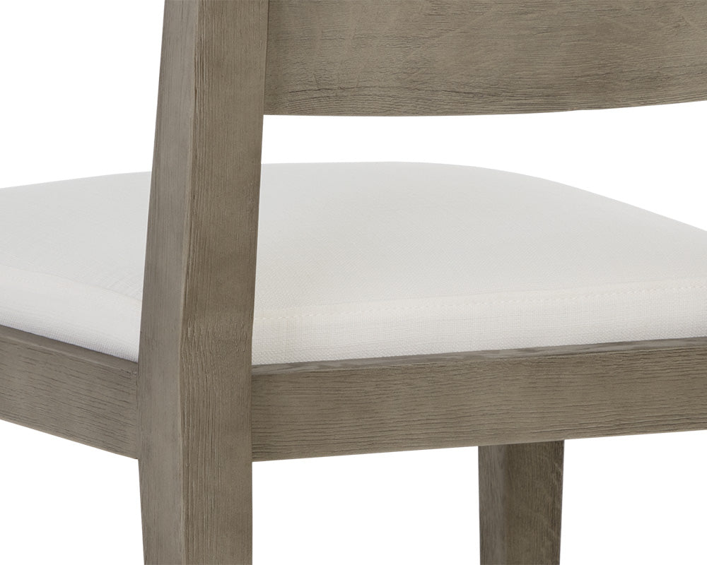Francis Dining Chair - Ash Grey - Linoso Ivory