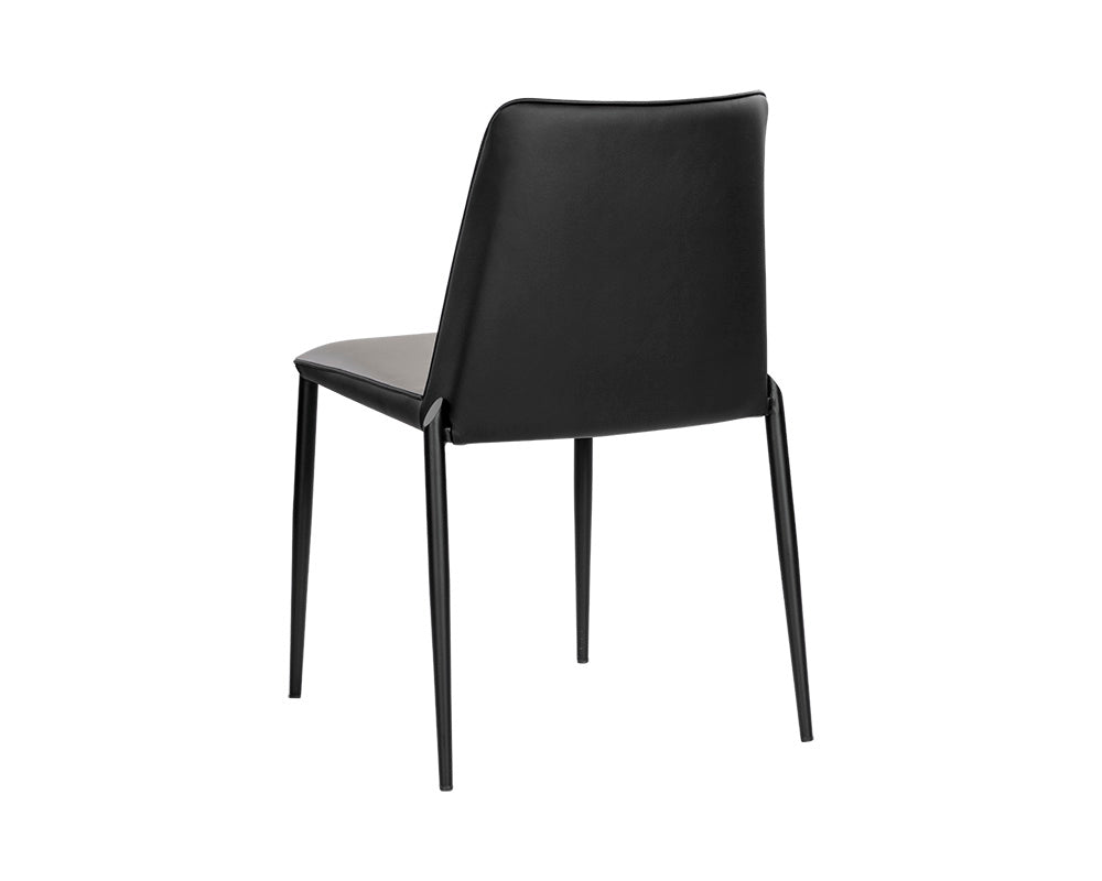 Renee Stackable Dining Chair - Dillon Stratus / Dillon Black