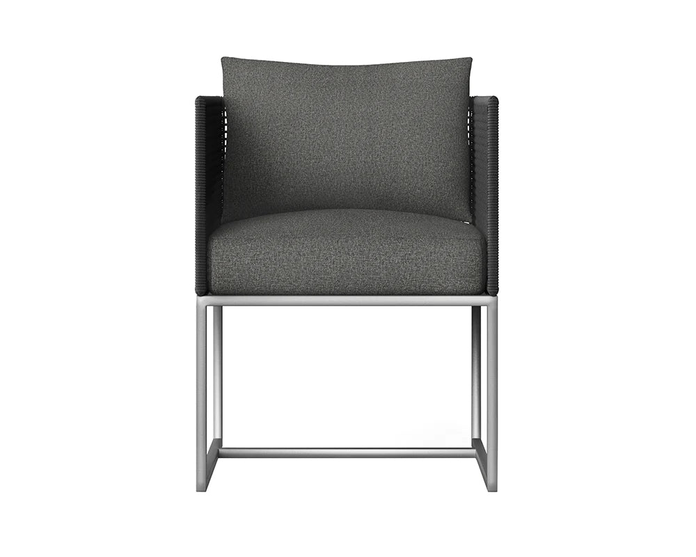 Crete Dining Armchair - Dark Grey (Patio/Outdoor)