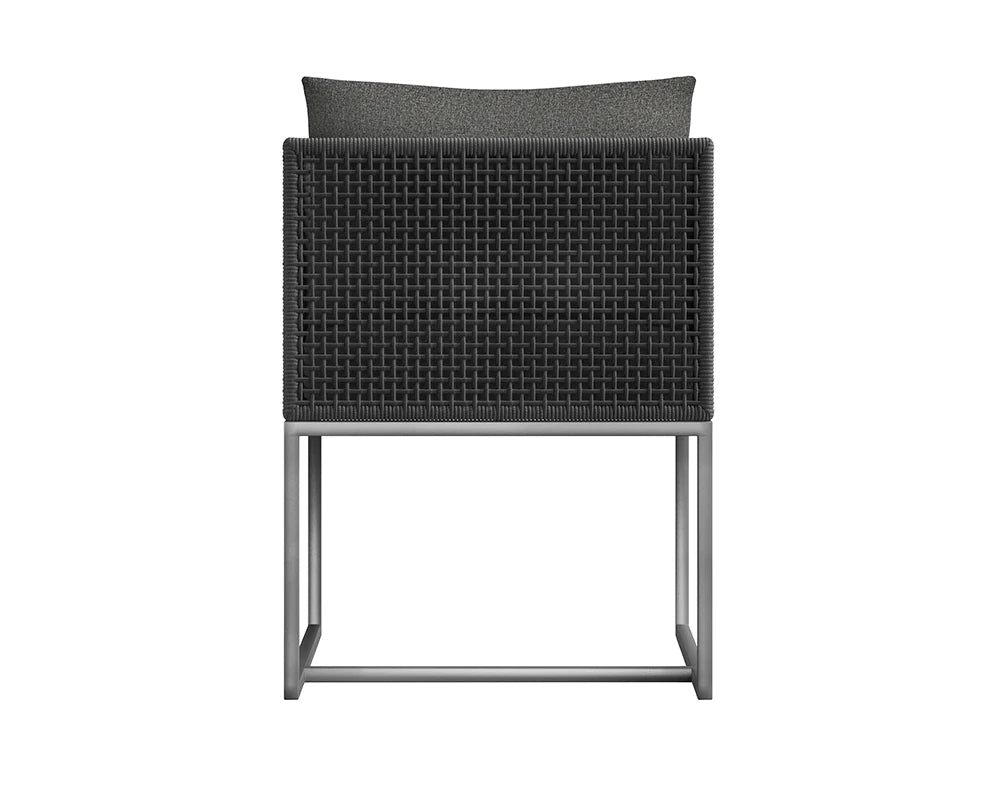 Crete Dining Armchair - Dark Grey (Patio/Outdoor)