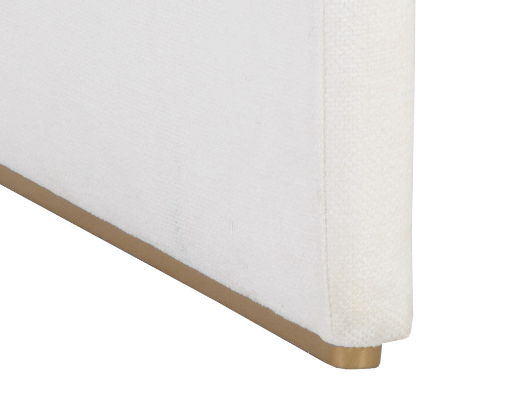 Doreen Lounge Chair - Lux Brass - Rubino White