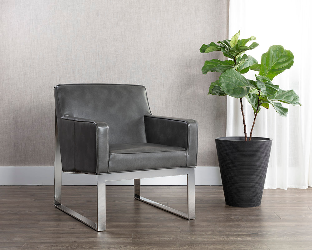 Orest Lounge Chair - Cantina Magnetite