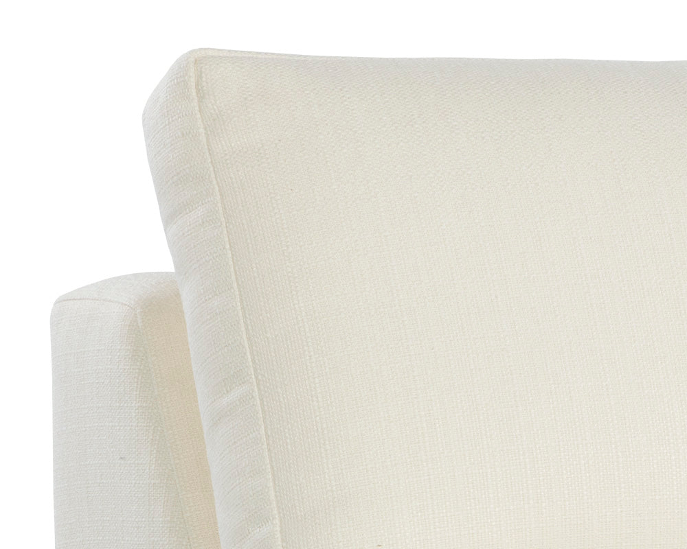 Cascade Swivel Armless Chair - Liv Pearl