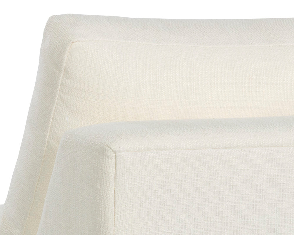 Cascade Swivel Armless Chair - Liv Pearl