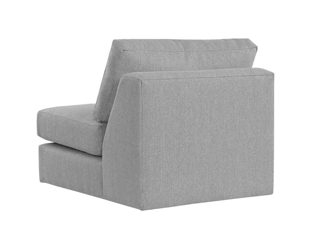Cascade Swivel Armless Chair - Liv Dove
