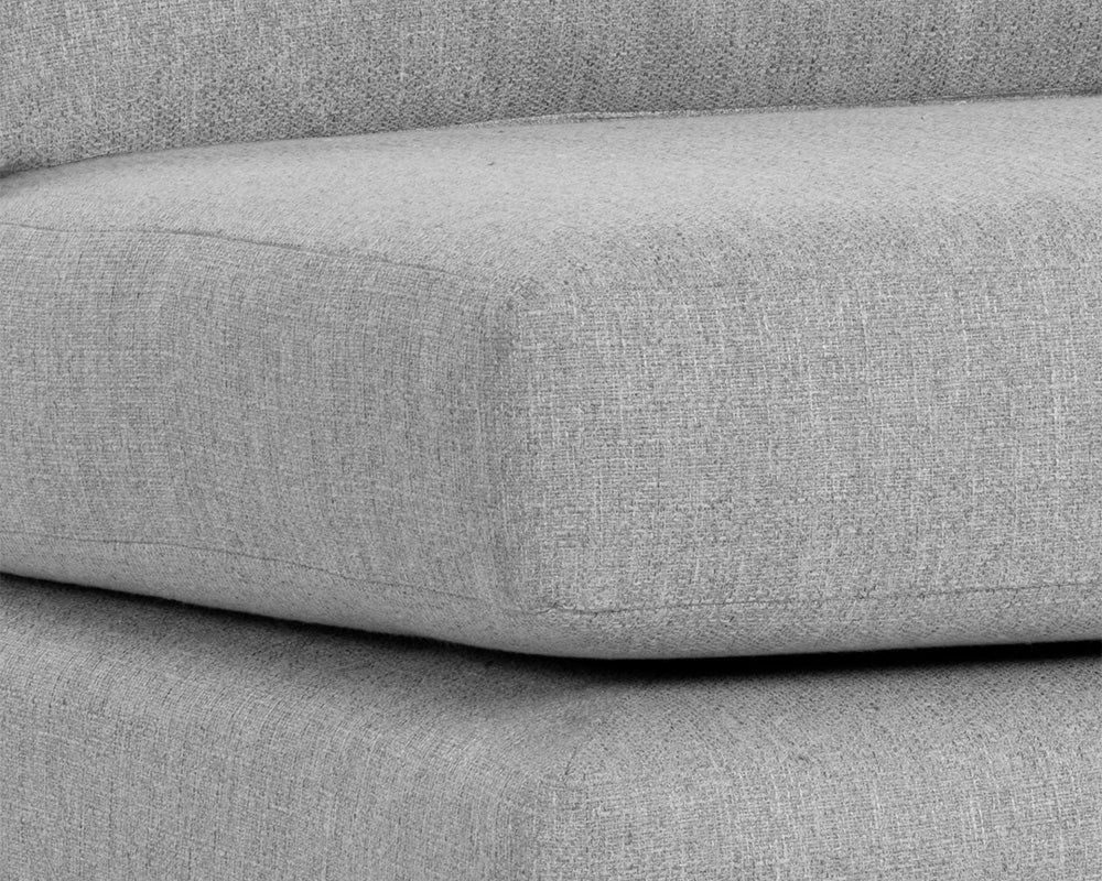 Cascade Swivel Armless Chair - Liv Dove