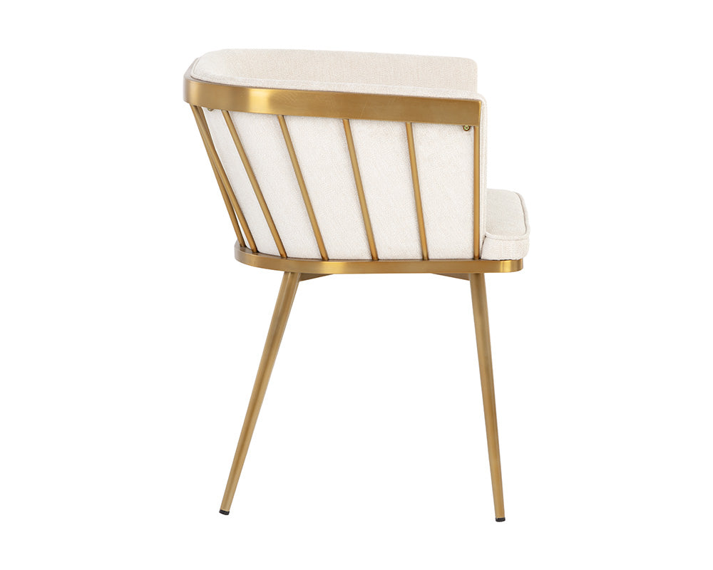 Caily Dining Armchair - Polo Club Muslin