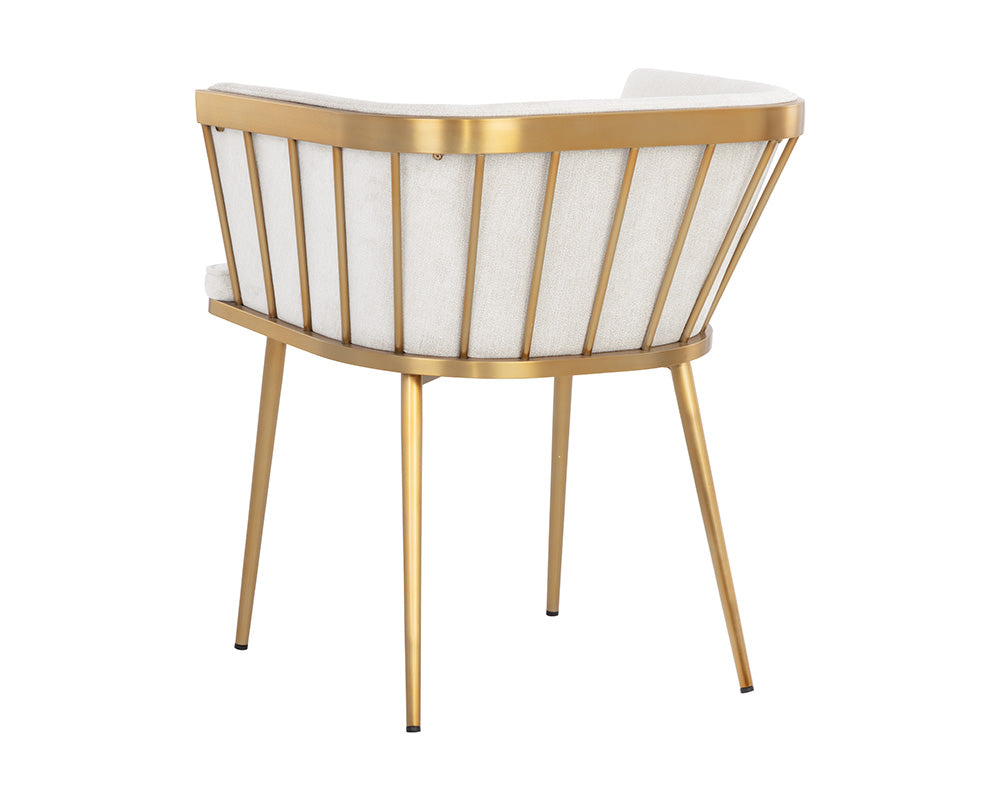 Caily Dining Armchair - Polo Club Muslin