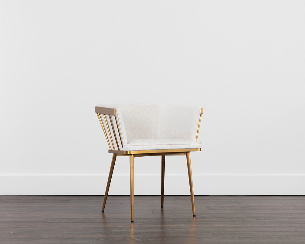 Caily Dining Armchair - Polo Club Muslin