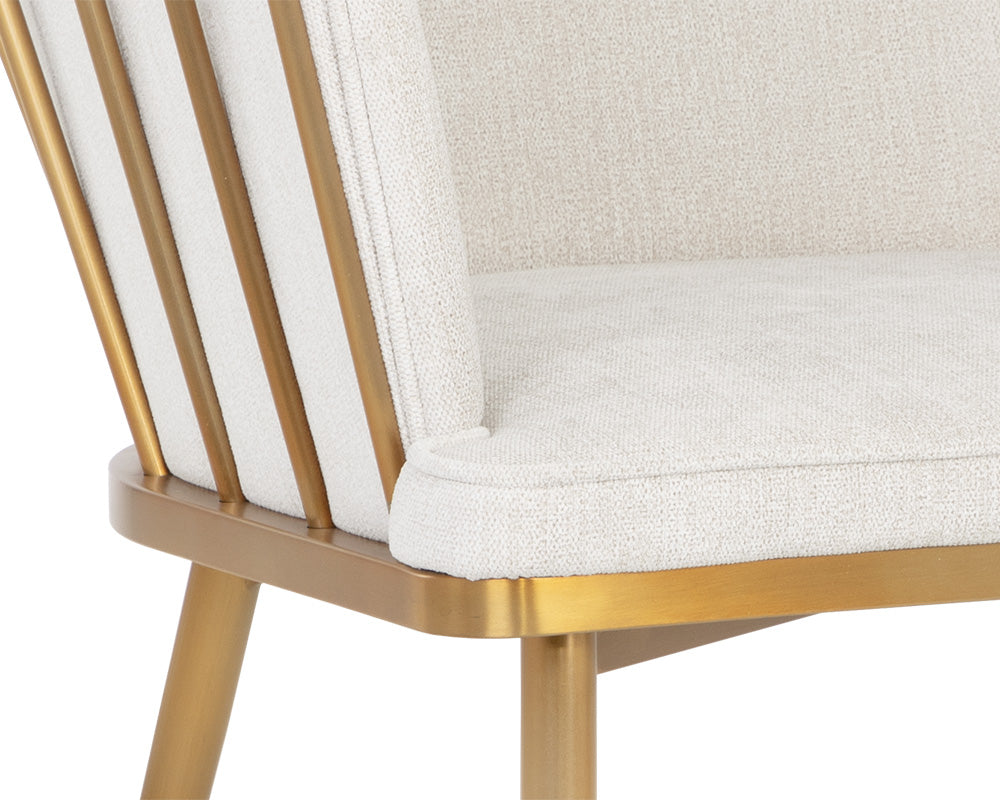 Caily Dining Armchair - Polo Club Muslin