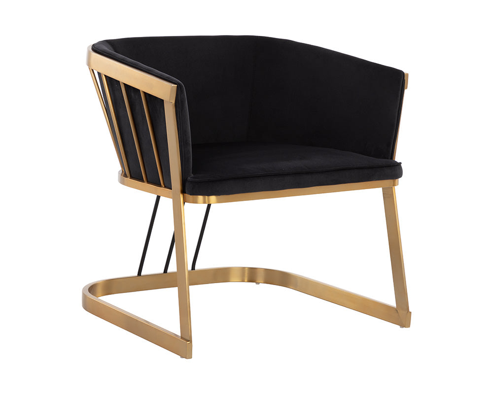 Caily Lounge Chair - Abbington Black