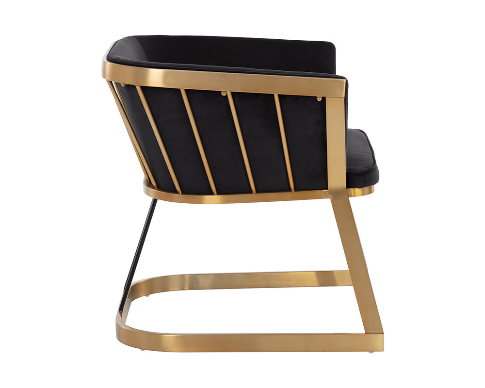 Caily Lounge Chair - Abbington Black