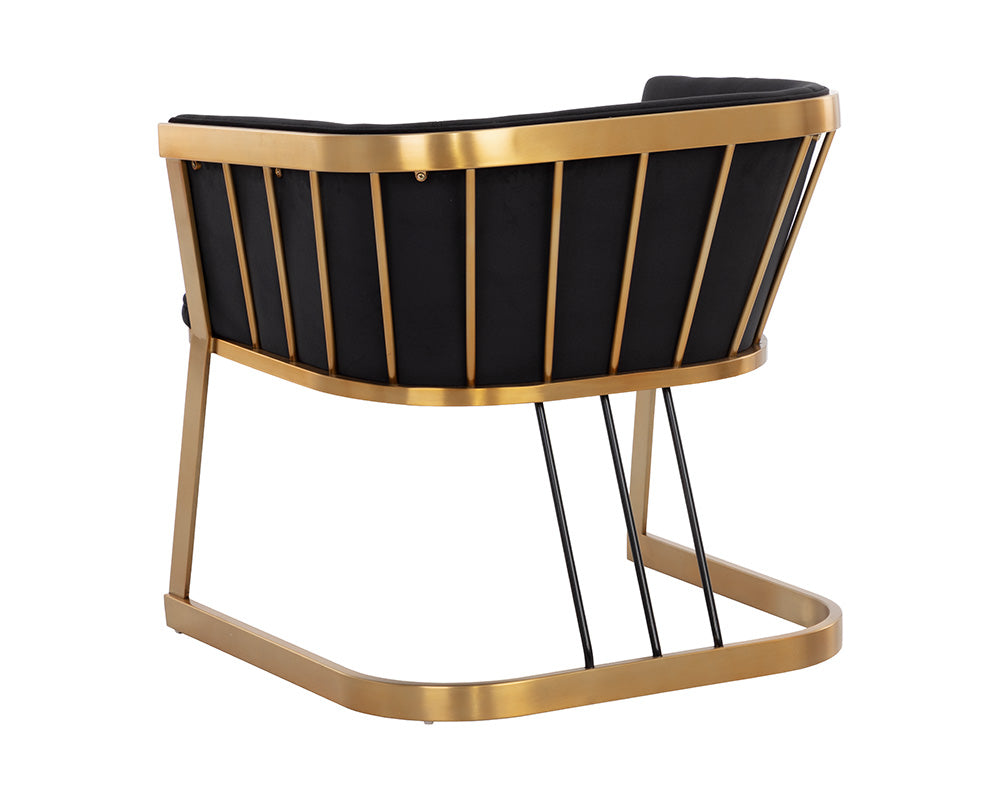 Caily Lounge Chair - Abbington Black