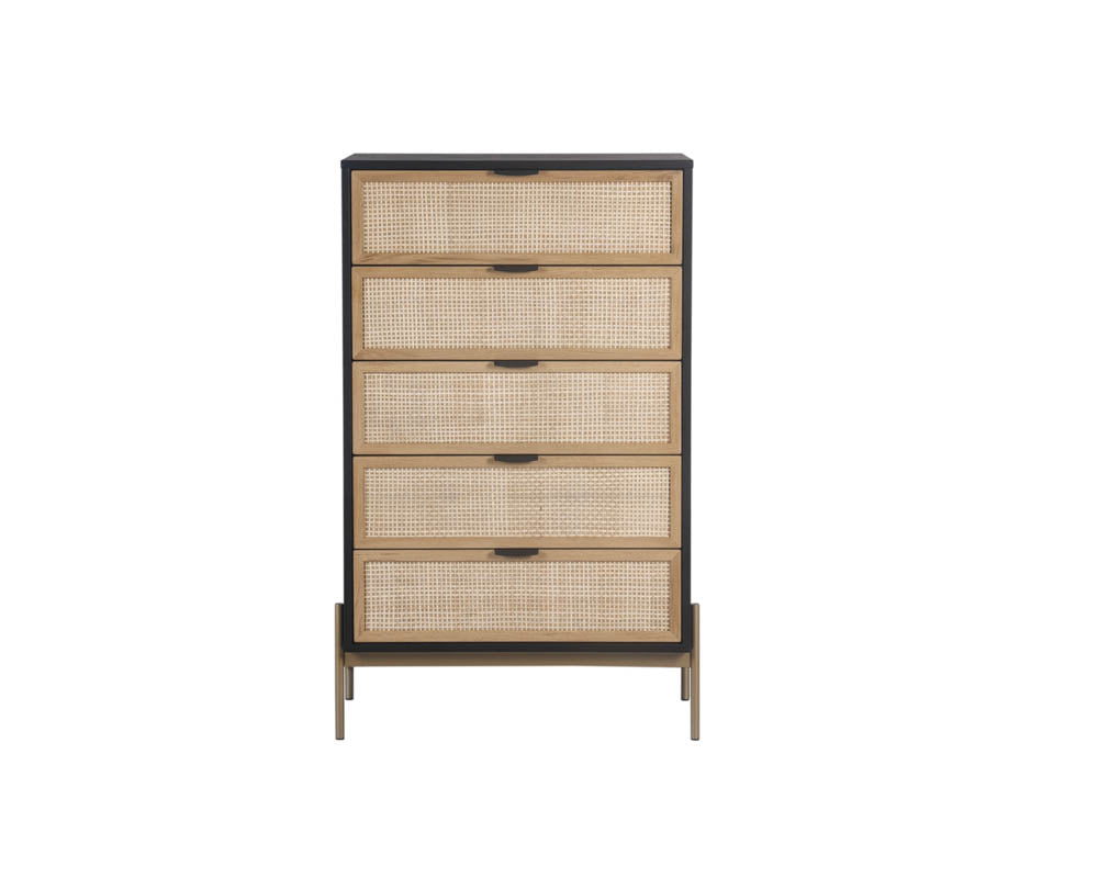 Avida Chest - Gold - Black/natural