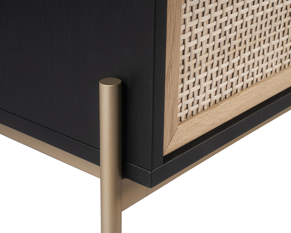 Avida Chest - Gold - Black/natural