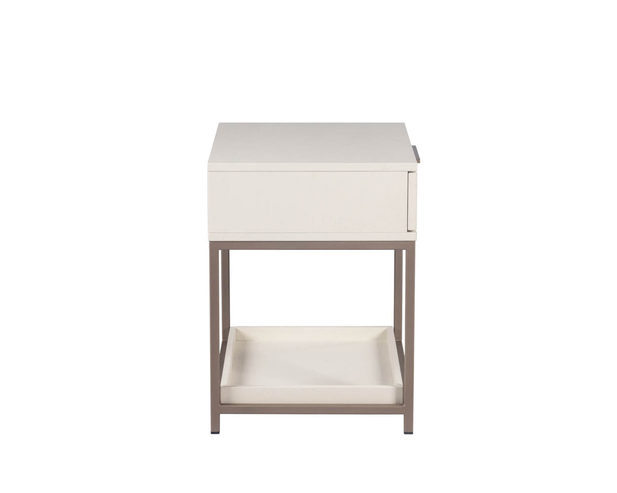 Rebel Nightstand - Small - Champagne Gold - Cream