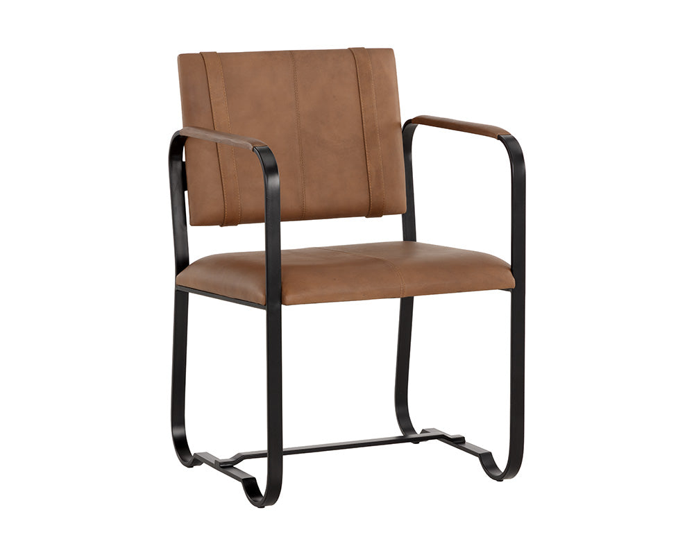 Garrett Office Chair - Vintage Cognac Leather