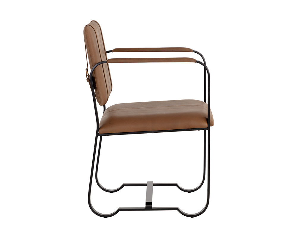 Garrett Office Chair - Vintage Cognac Leather