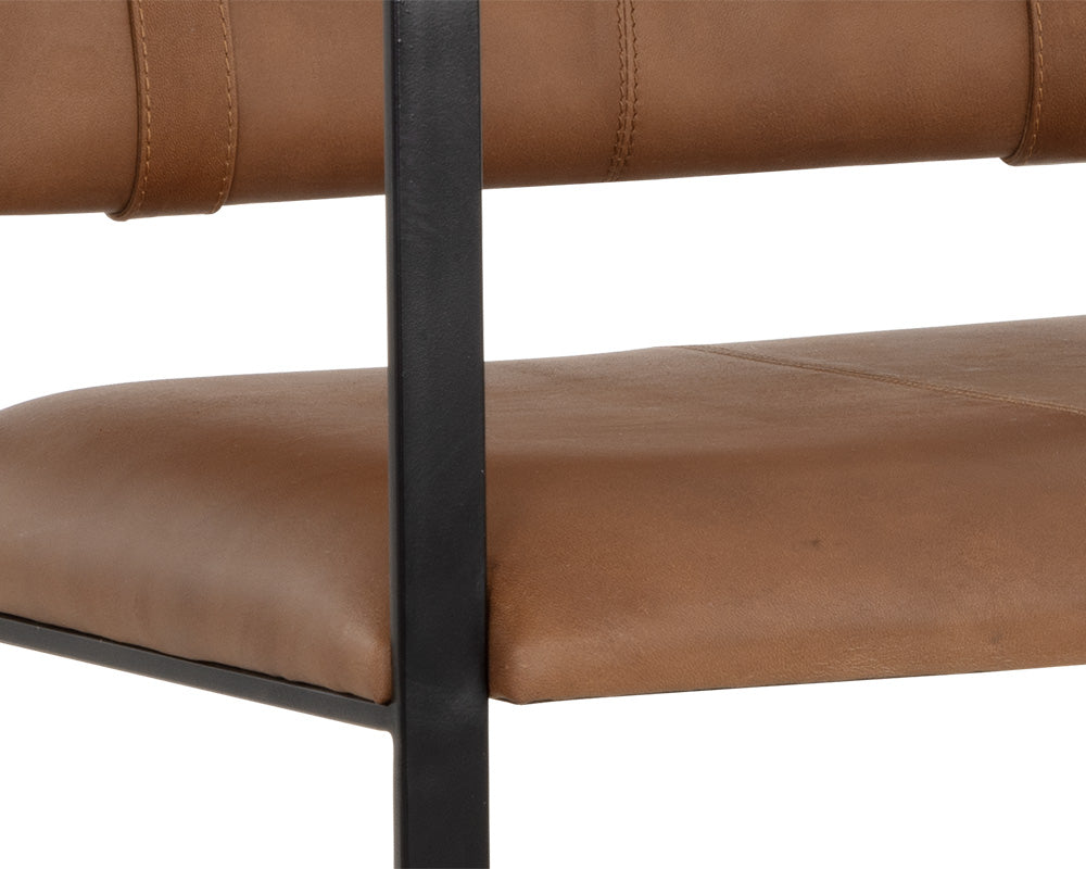 Garrett Office Chair - Vintage Cognac Leather