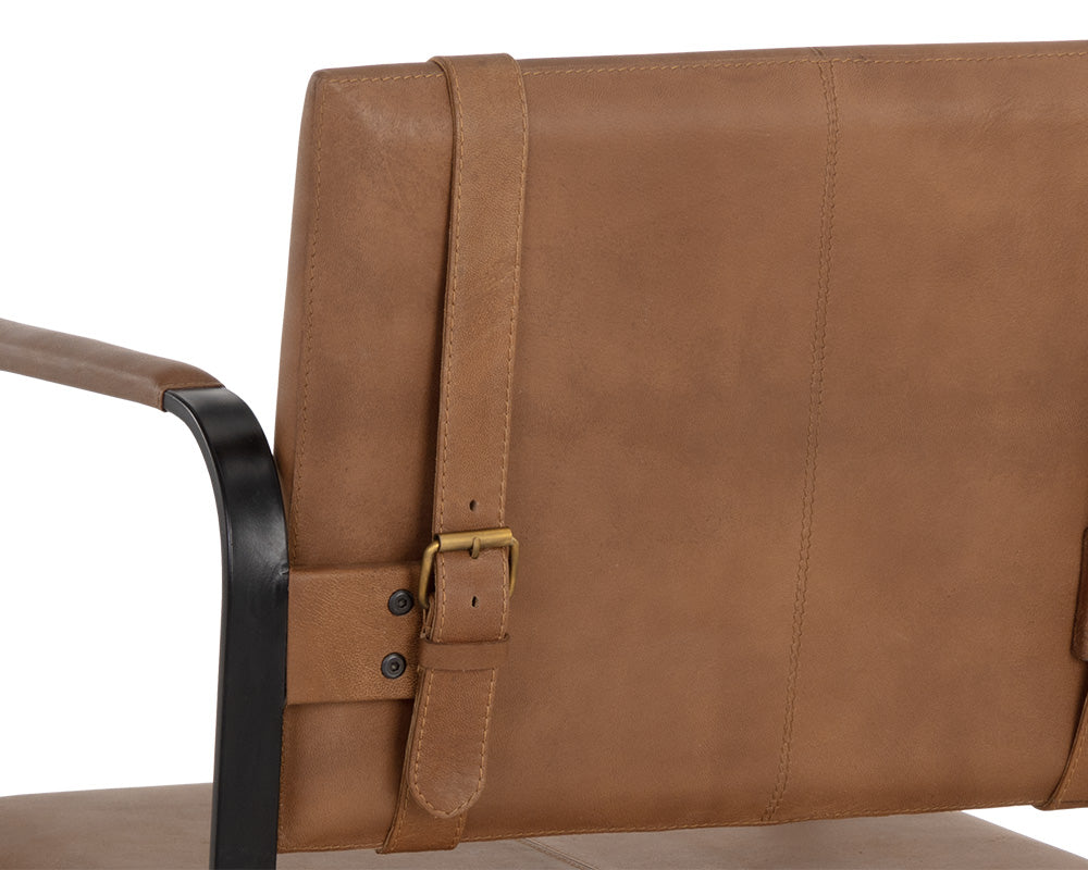 Garrett Office Chair - Vintage Cognac Leather