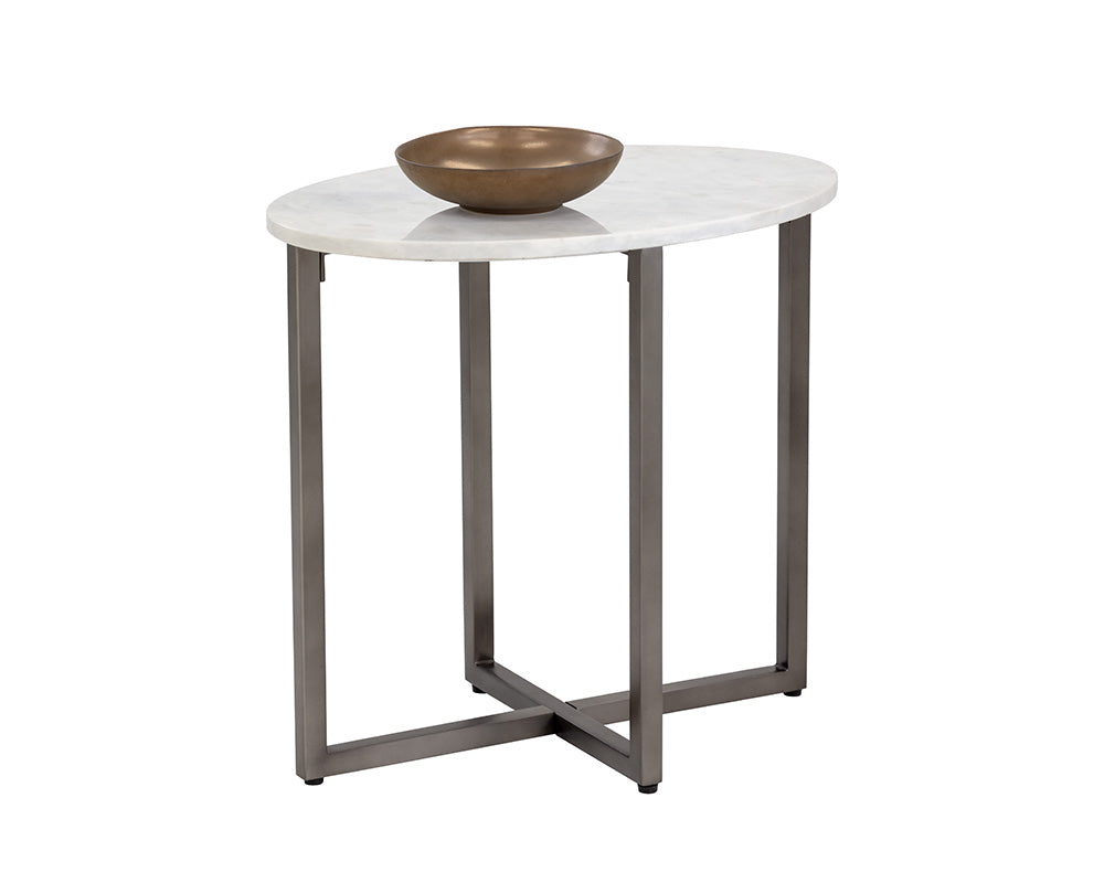 Kiara End Table - Oval