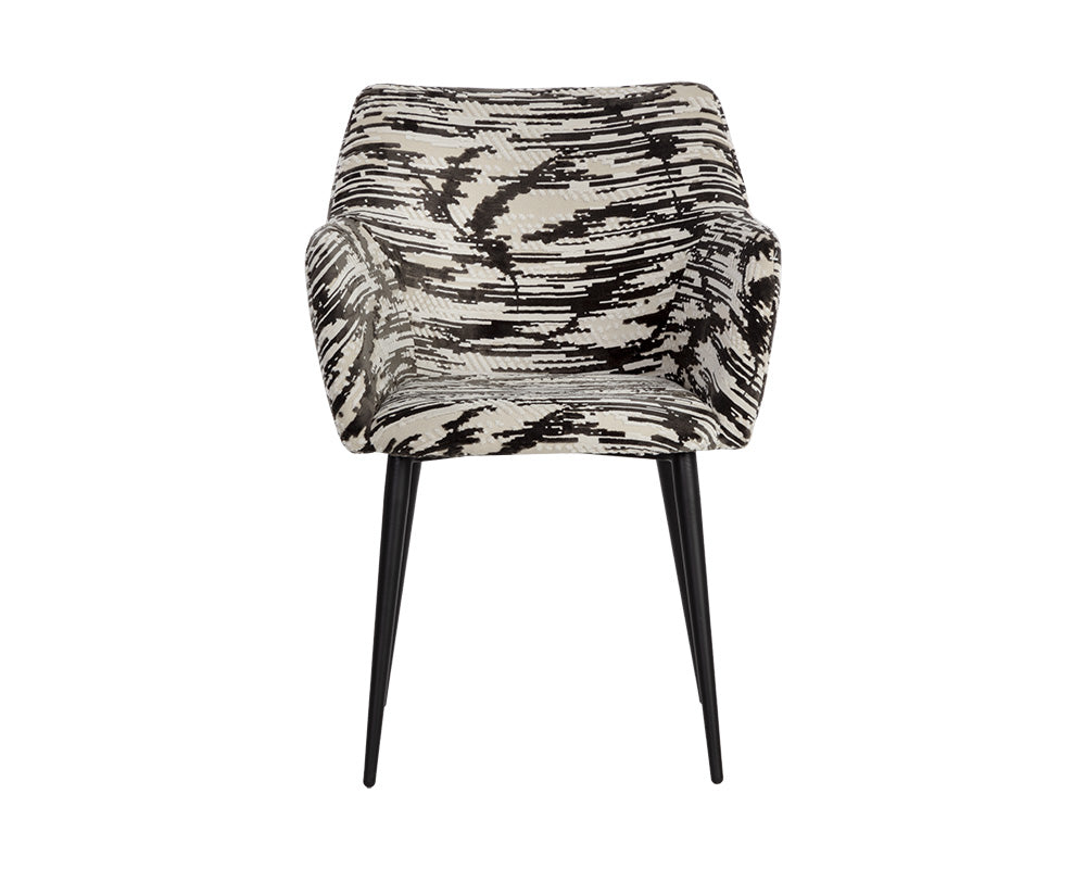 Marilyn Dining Chair - Devore Olive Zebra