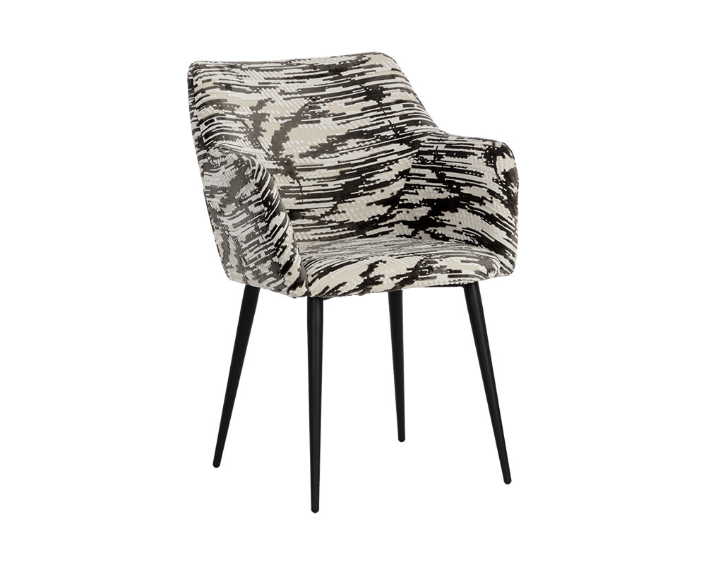 Marilyn Dining Chair - Devore Olive Zebra